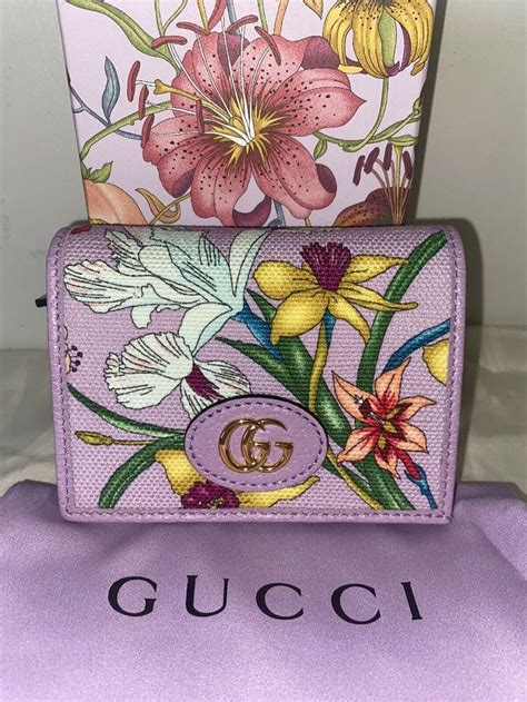 gucci flower case|gucci wallets for women.